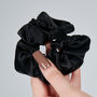 Silk Scrunchie Black, thumbnail 1 of 8