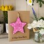 Personalised Year Of Birth Star Wooden Keepsake Card, thumbnail 6 of 11