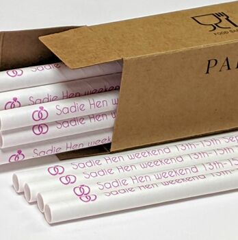 Personalised Hen Do Paper Straws, 5 of 7