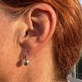 Classic Silver Ball Earrings Two Pairs Medium Stud+Drop, thumbnail 3 of 5