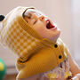 Toddler's Dinosaur Pullover Knitted Snood And Hat In One, thumbnail 5 of 9