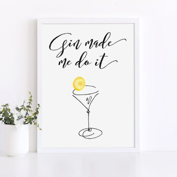 Gin Typography Print, 4 of 7