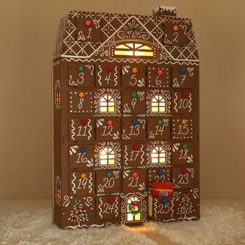 Fill Your Own Colour Pop Gingerbread House LED Advent Calendar, 3 of 8