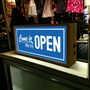 Wooden Light Box Come In We're Open Sign, thumbnail 2 of 5