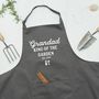 Personalised King Of The Garden Apron, thumbnail 1 of 4