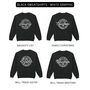 Family Matching Christmas Sweatshirts In Black Or White, thumbnail 5 of 5