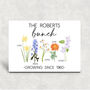 Personalised Family Birth Month Flower Wood Panel, thumbnail 2 of 3