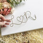Wire Initials And Heart Keepsake, thumbnail 5 of 12