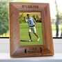 Personalised Sports Oak Photo Frame, thumbnail 1 of 3