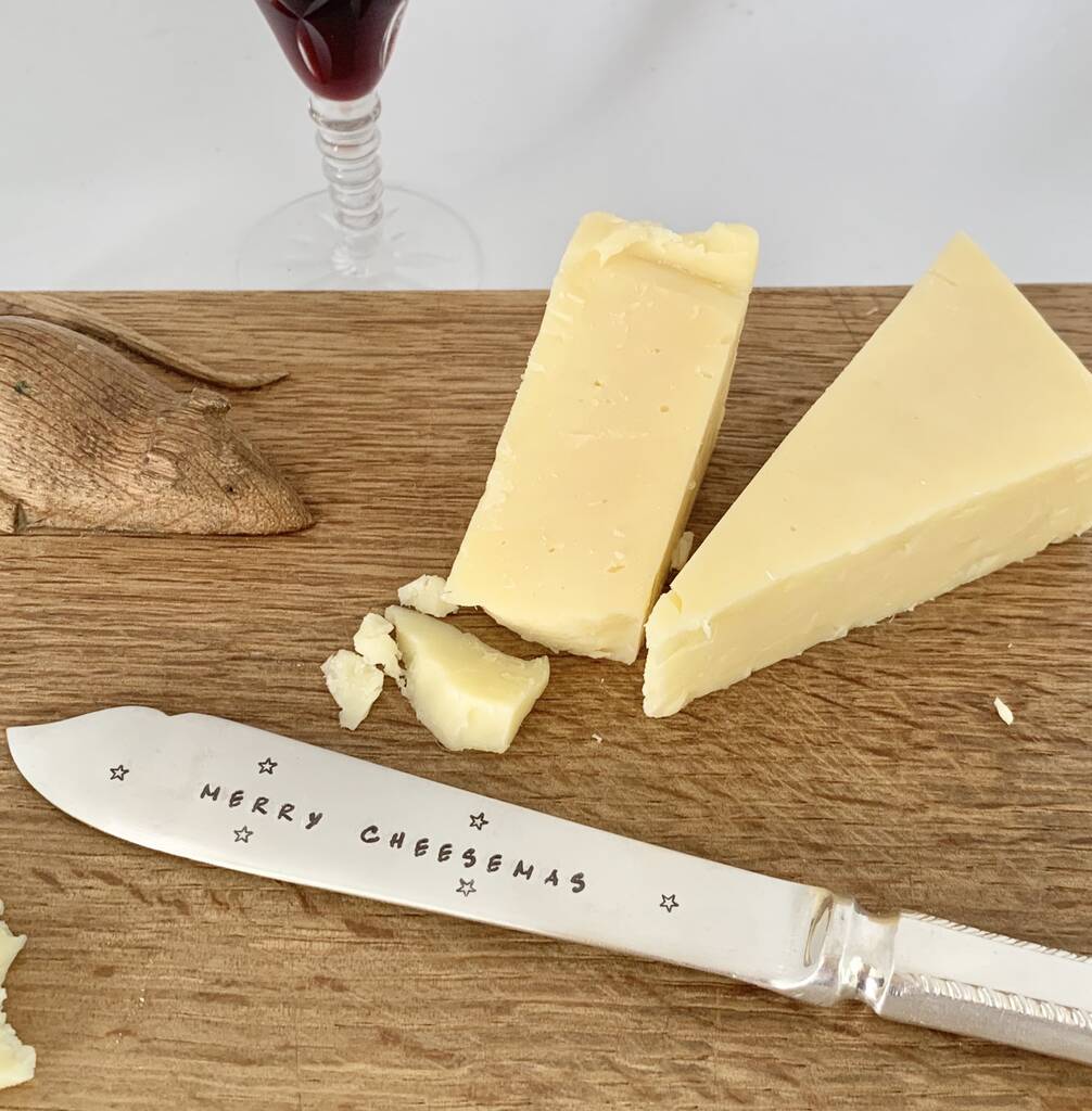 Personalised Silver Plated Cheese Knife By Vintage Candy