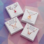 Rose Gold Colour Gift Card Necklace Charm Selection, thumbnail 1 of 11
