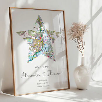 The Place We Met Ordnance Survey Landranger Personalised Map Print Couples Valentines Gift, 5 of 12