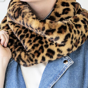 Leopard Print Crossover Scarf, 7 of 11