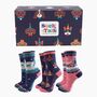 Women's Bamboo Socks Gift Box Winter Dogs, thumbnail 1 of 4