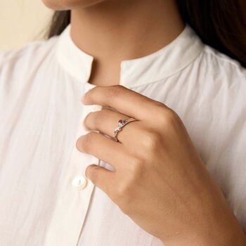 Dainty Ruby Ring, 2 of 8