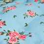 Set Of Two Blue Rose Seat Cushions With Ties, thumbnail 3 of 4