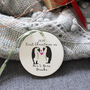Penguin First Married Christmas Ceramic Decoration, thumbnail 2 of 6