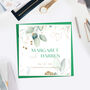 Eucalyptus Personalised Wedding Card, thumbnail 2 of 6