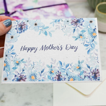 Mothers Day Plantable Flowers Seed Paper Card, 5 of 6