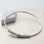 40th Birthday Bangle In 9ct Gold And Sterling Silver, thumbnail 2 of 7