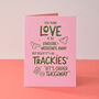 Real Love 'Trackies And Takeaway' Funny Valentines Card, thumbnail 4 of 5