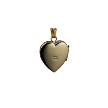 Handmade 9ct Gold Heart Locket With Hand Engraving, 11 of 11