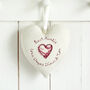 Personalised 80th Birthday Hanging Heart Gift For Her, thumbnail 5 of 12