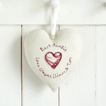 Personalised 80th Birthday Hanging Heart Gift For Her, 5 of 12