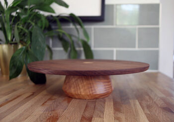 Wooden Personalised Cake Stand Cake Display Stand, 2 of 7