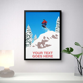 Personalised Ski Jump Art Poster, 2 of 7