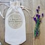 Personalised Anniversary Cotton Bottle Bag, thumbnail 1 of 3