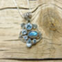 Labradorite And Blue Topaz Delilah Pendant, thumbnail 4 of 11