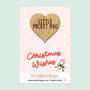 Christmas Wishes Little Pocket Hug – Candy Cane Design, thumbnail 1 of 3