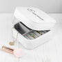 Personalised White Travel Jewellery Case, thumbnail 9 of 9