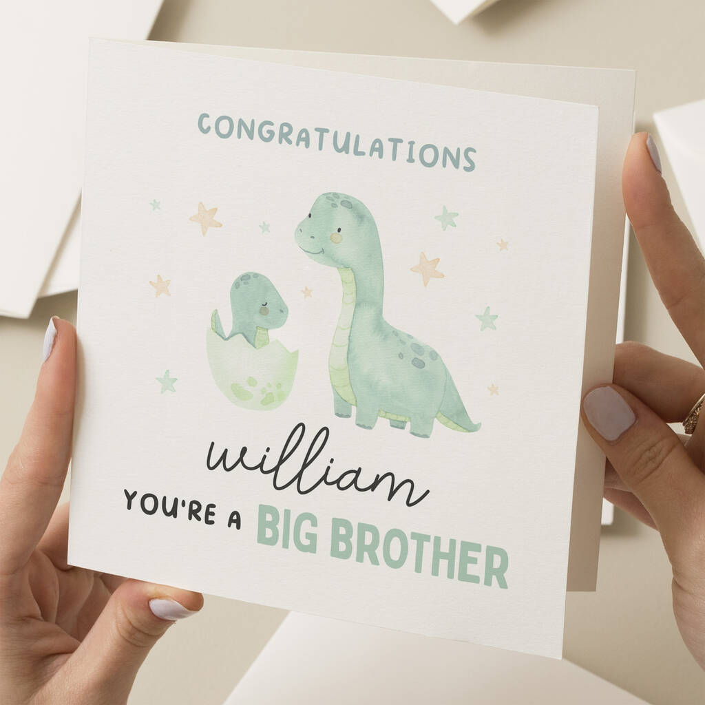 Congratulations On Becoming A Big Brother Card By Twist Stationery
