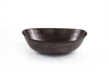 Verdigris Green Patina Solid Copper Sink – Handmade Vessel Basin For Kitchen And Bathroom, 5 of 12