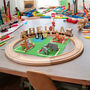 Personalised Wooden Name Train With Zoo Pack, thumbnail 1 of 7