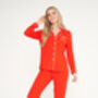 Personalised Super Soft Red Long Jersey Pyjamas, thumbnail 6 of 10