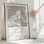 Welcome To The World Ordnance Survey Explorer Personalised Map Print New Baby Gift, thumbnail 3 of 12