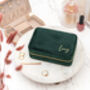 Personalised Velvet Travel Jewellery Box, thumbnail 3 of 11