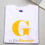 Children's Personalised Alphabet T Shirts, thumbnail 4 of 6