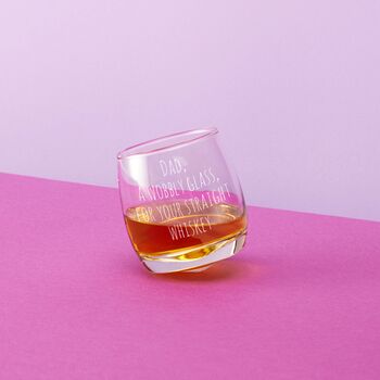 Personalised Your Own Message Rocking Whiskey Tumbler, 2 of 5