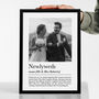 Personalised Newlyweds Print, Wedding Gift For Couple, thumbnail 1 of 6