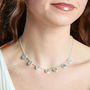 Aquamarine Gemstone March Birthstone Necklace, thumbnail 1 of 6