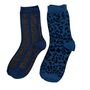 Berlin Blue And Denim Leopard Sock Gift Box, thumbnail 2 of 4