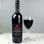 Personalised Heart Red Wine, thumbnail 1 of 5