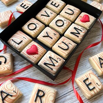 Word Tile Biscuit Gift For Mum/ Mothers Day Gift, 4 of 5