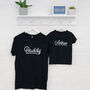 Personalised Matching Adult And Child T Shirt Set, thumbnail 1 of 4