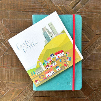 Corfe Castle Greetings Card, 3 of 4