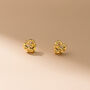 Caged Heart Stud In Gold, thumbnail 1 of 2